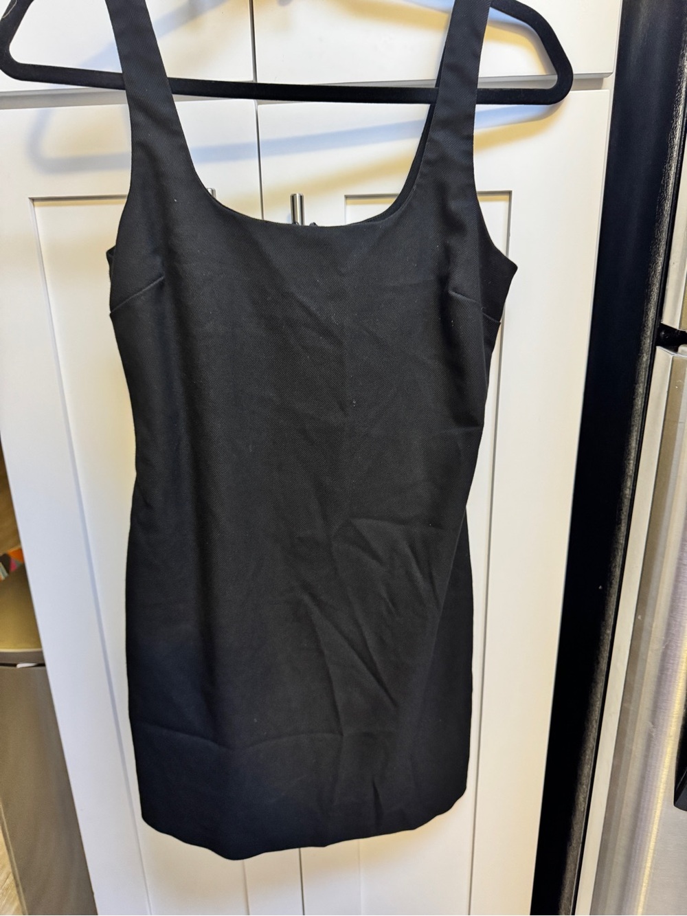 Banana Republic Black Square-Neck Mini Dress